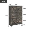 Narrow Slim Freestanding Rack Cabinet, Shoe Organizer Cabinet for Entryway - 2 of 4