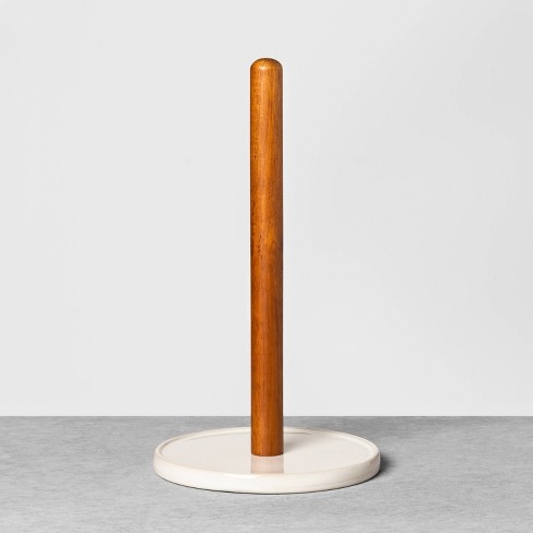 Wood Paper Towel Holder Black - Threshold™ : Target