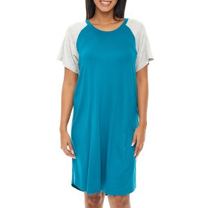 ADR Maternity Nightshirt, Nursing Top T-shirt Dress Soft Knit Sleep Shirt w/ Zipper Breastfeeding Sleepwear - 1 of 4