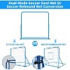4x4 Soccer Goal Net and Soccer Rebounder Net with Adjustable Angle, 2 in 1 Training Nets, for Kids Teens Adults Soccers Training Control, Passing - 4 of 4