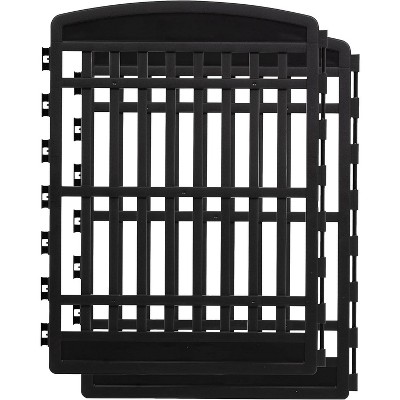 Black 34" High Plastic Pet Playpen Add-On Panels