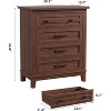 Acekool 4 Drawer Dresser, Tall Vertical Chest with Large Storage, Modern Closet Organizer for Bedroom, Living Room - 2 of 4