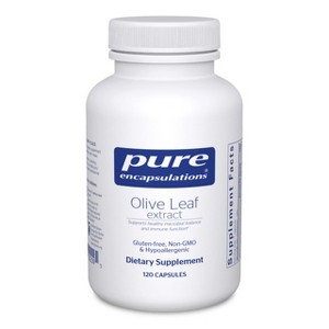 Pure Encapsulations Olive Leaf Extract - Hypoallergenic Supplement Supports Immune System and Healthy Intestinal Environment - 1 of 4