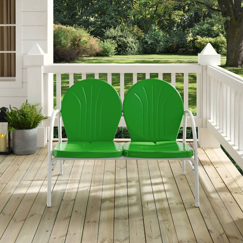 Griffith Outdoor Loveseat - Kelly Green - Crosley, 6 of 11