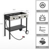 Winado 3 Burner 225,000 BTU Outdoor Propane Burner with Ignition and Regulator - 2 of 4
