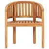 vidaXL Teak Wood Banana Chair - Solid, Comfortable, Weather-Resistant, Low-Maintenance Garden or Patio Furniture, Easy-to-Assemble, Customizable - 4 of 4