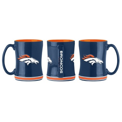 NFL Denver Broncos Relief Mug Navy - 14oz