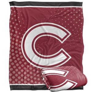 Colgate University Logo Dots Silky Touch Blanket White 50x60 - 1 of 4