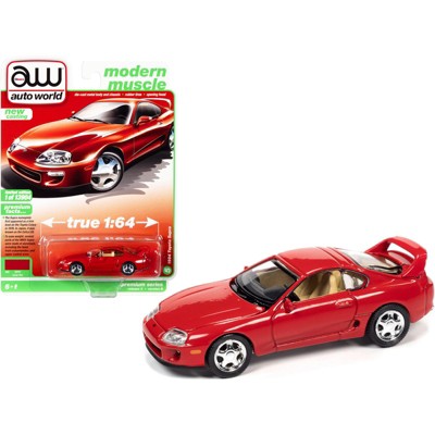 1994 Toyota Supra Super Red "Modern Muscle" Limited Edition to 13904 pieces Worldwide 1/64 Diecast Model Car by Autoworld