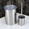 Evideco French Home Goods Modern Brushed Toilet Brush and Holder Set - Durable, Stylish Design with Replaceable Head - Perfect for Any Bathroom Decor - 4 of 4