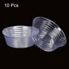 Unique Bargains Indoor Outdoor Plastic Plant Pots Saucer Flower Drip Trays Clear 10 Pcs - 3 of 4