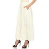 Women's Pleated Tiered Maxi Skirt - 2 of 4