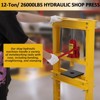 Hydraulic Press 6and12 Ton Hydraulic Shop Press, H-Frame Garage Floor Benchtop Press Adjustable Shop Press, Adjustable Working Table Height - 4 of 4