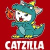 Junior's Design By Humans Catzilla Halloween Costume Dragon Monster Kitten Cats Lover By lenxeemyeu T-Shirt - 2 of 3
