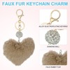 Unique Bargains Metal Alloy Soft Durable Artificial Cute Puff Ball Keychain 1 Pc - 3 of 4