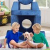 GlasFlength Kids Sofa, Child Sectional Sofa with DIY Creativing Playroom Furniture for Toddlers Conertible Foam, Blue, 29.53"*13.78"*13.78" - 2 of 3