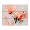Trademark Fine Art Treechild Wild Flowers on Beige Background Wood Slat Art - 3 of 4