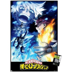 Trends International My Hero Academia: Season 7 - Todoroki vs Dabi Key Art Unframed Wall Poster Prints - 1 of 4