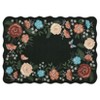 Modern Washable Area Rug, Soft Floral Floor Cover with Non Slip Backing, Low Pile Stain Resistant Floor Carpet for Living Room - 3 of 4