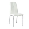 NicBex Modern Upholstered Armless Set of 2 Dining Chairs with Electroplated Metal Legs,Minimalist Office Chairs,Living Room Side Chairs - 3 of 4
