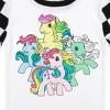 My Little Pony Retro Favorite Characters Youth Short Sleeve Shirt & Checkered Sleep Pajama Pants Set - 3 of 4