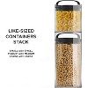 Prepara PREMIUM Airtight Storage Container for Coffee Beans, Tea and Dry Goods, Glass and Stainless, Black Handle, Mini - 3 of 4