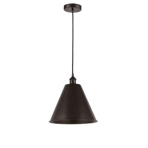 Edison Cone - 1 Light Cord Hung Mini Pendant In Industrial Style-14.75 Inches Tall and 12 Inches Wide - 1 of 1