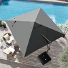 Crestlive Products 11FT Square Cantilever Umbrella Outdoor 360 Degree Rotation Offset Umbrella 6 Heights Adjustable Cantilever Patio Umbrella - 4 of 4