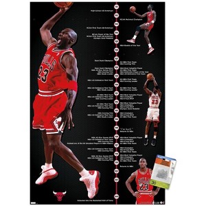 Trends International Michael Jordan - Timeline Unframed Wall Poster Prints - 1 of 4