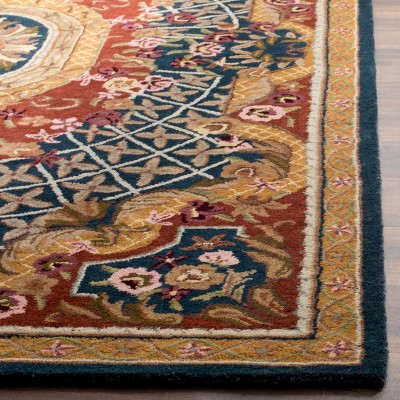 Classic Persian-Inspired Hand-Tufted Wool Area Rug, 3' x 5'