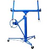 KTMBDW Drywall Lift 16FT Heavy Duty, 150lb Capacity Sheetrock Hoist with Telescopic Arm & Locking Wheels, Steel Panel Lifter for Ceiling Installation - 4 of 4