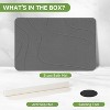 Zevemomo Stone Bath Mat,Diatomaceous Earth Stone Shower Mat for Bathroom,Absorbent Bath Mats,Barhroom Floor Mat,Quick Drying,Easy to Clean,23.6 x 15.4 - 4 of 4