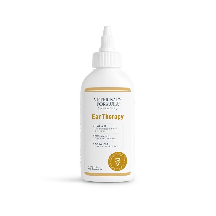 Veterinary Formula Clinical Care Ear Health Therapy Formula for Cats and Dogs - 4 fl oz, 1 of 3