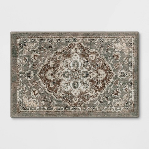 Rowland Companion Persian Woven Accent Rug Gray - Threshold™ - image 1 of 4