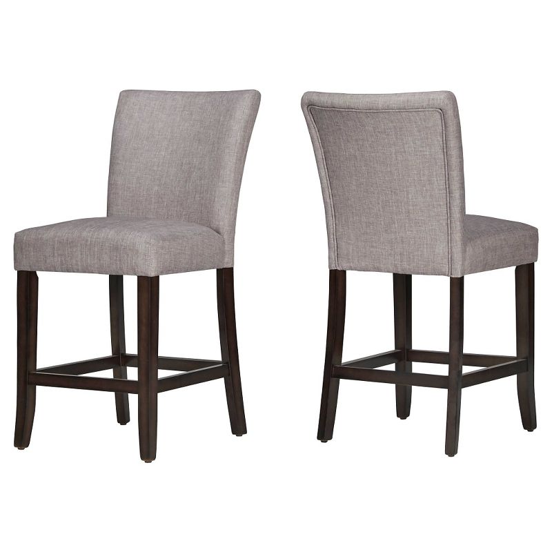 Set of 2 24" Quinby Counter Height Barstools Wood - Inspire Q, 1 of 5
