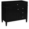 KTMBDW 36'' Bathroom Vanity without Sink, Freestanding Bathroom Storage Vanity Cabinet 2 Drawers and a Tip-out Drawer, Solid Wood Frame, Black - 3 of 4