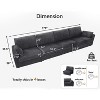 Vipbear Beige Extra Large Modular Sectional Sofa,Comfy Corduroy Modern Oversized 4-Seat Sectional Couch with Deep Seat,Tool-Free Assembly - 2 of 4