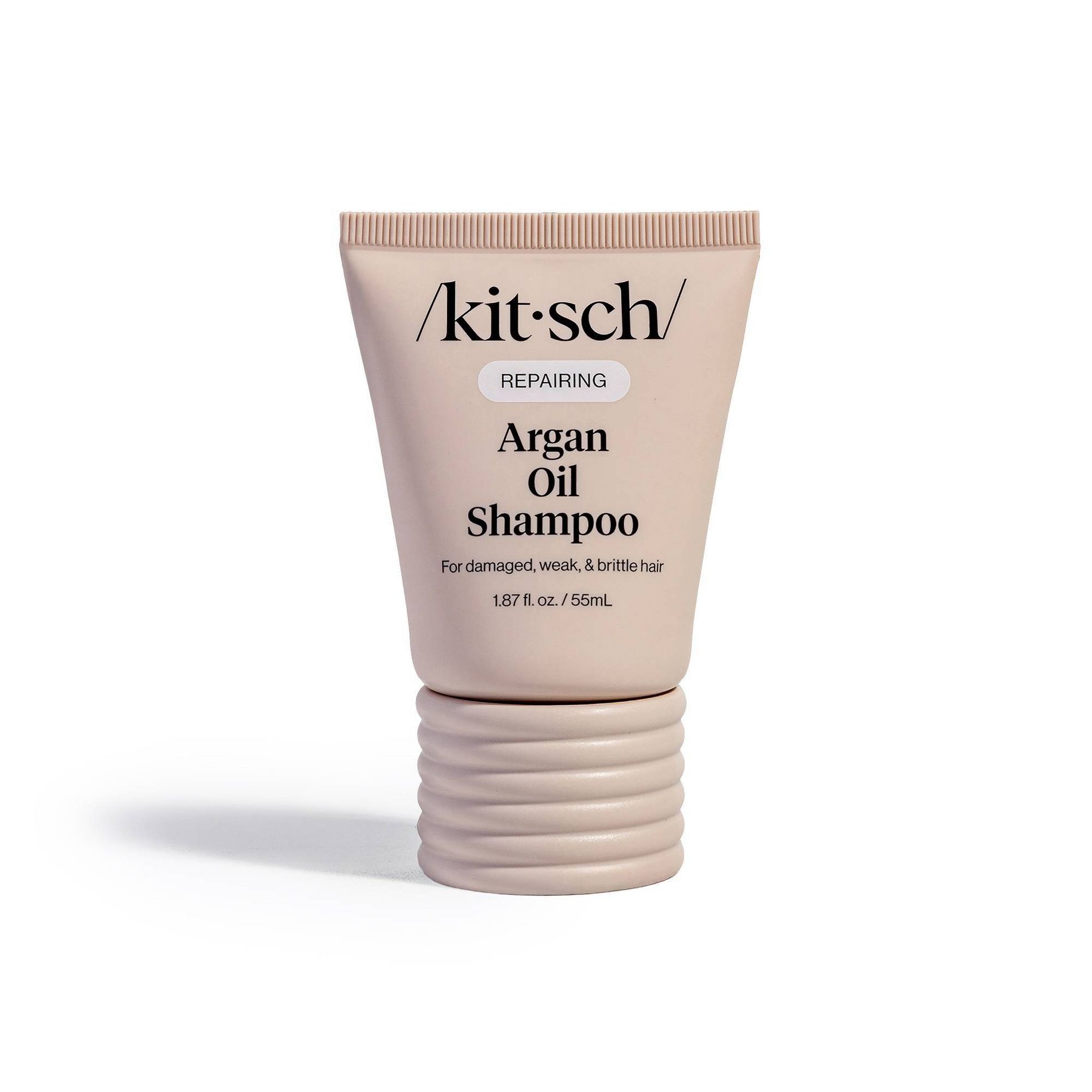 Kitsch Repairing Argan Oil Liquid Shampoo - 1.87oz: Sugar Scented, Vegan, Suitable for All Hair Types