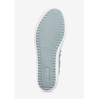 Женские кроссовки Comfortview The Analia Slip-On Sneaker - 8 1/2 W, Light Denim (Wide Widths Available) — фото 4