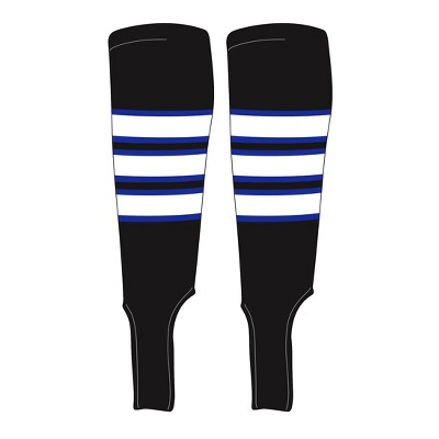 MK Socks Traditional Baseball Stirrups Pattern C-5 Black, Royal, White
