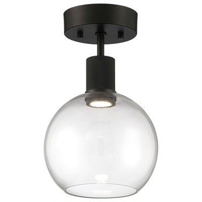 Access Lighting Port Nine 1 - Light Flush Mount in  Matte Black