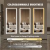 65*21in Led mirror full length,Frameless full-length mirror,Wall Mounted Mirror with Light,three-color changing light,Explosion-proof glass - 4 of 4