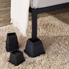 Juvale Set of 8 Bed Risers for Platform Bed Frames, Heavy Duty Furniture Lifter Set, 3, 5, and 8-Inch Adjustable Heights, Supports up to 1,100 Pounds - 2 of 4