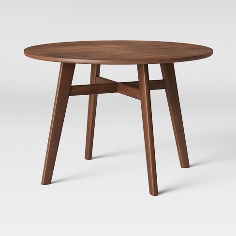 44 Maston Dining Table Round Hazelnut, How To Put 4 Legs On A Round Table