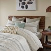 Okak Queen/King 3-Piece Chic Style Cotton Printed Bed Duvet Cover Set with Trims,Comfortable Coverlet Bedding Sets,Machine Washable - 2 of 4