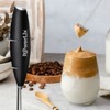 PowerLix Milk Frother Handheld Battery Operated Electric Whisk Foam Maker For Coffee With Stainless Steel Stand Included - 2 of 4