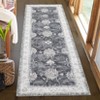 Vintage Floral Washable Runner Rug, Low Pile with Non-Slip Rubber Backing, Ideal for Kitchen, Hallways, Entryway, Living Room, and Bedroom Use. - 2 of 4