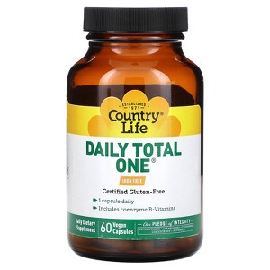 Country Life Daily Total One, Iron-Free, 60 Vegan Capsules - 1 of 3