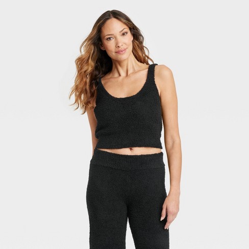 Women's Ribbed Seamless Reversible Tank Top - Colsie™ Black Xl : Target