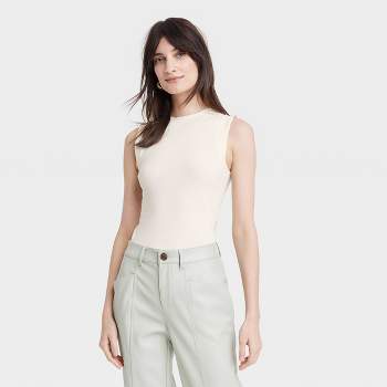 Women's Linen Slim Fit Tank Top - A New Day : Target